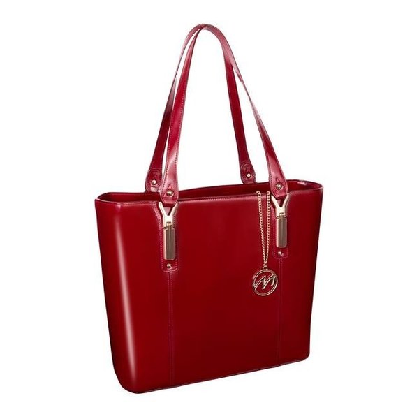 Mckleinusa McKlein 97576 Savarna Leather Shoulder Tote; Red 97576